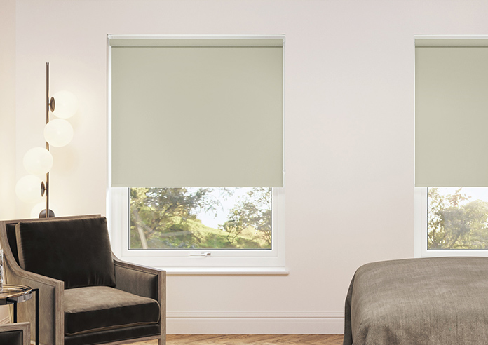 Trinity (FR Blackout), Rice Paper - Twist&Fit Roller Blind - Image 3